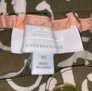 Anthropologie Ett :twa Woman’s Shorts Clearwater Green Print Size XS thumbnail 8