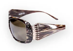 Miu Miu ♛ Metal Crown Sunglasses ♛ Brown Tortoise Shell ♛ Chic Luxury Sunnies ♛ thumbnail 6