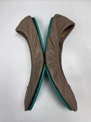 TIEKS Classic Leather Ballet Flats in Taupe S-596 Sz 10 thumbnail 3