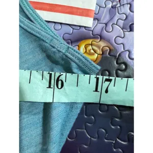 LULULEMON Tank Top Women Blue Heathered‎ Open Back Workout Gym Activewear thumbnail 3