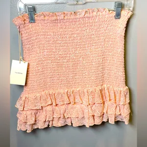 Tularosa‎ Women's NEW Solange Lace Skirt Blush Size Medium thumbnail 6