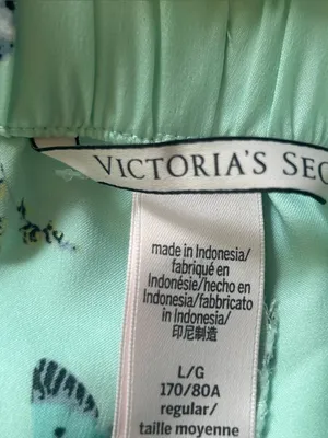 Victoria’s Secret Butterflies And Bunnies Satin Pajama Pants Size Large thumbnail 9