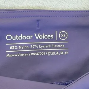 Outdoor Voices Zoom 8"‎ Biker Shorts Maypop Purple High Rise Pockets XS NEW READ thumbnail 2
