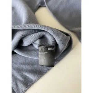 Uniqlo Women Size M Blue 100% Cotton Cocoon Knit Boatneck Sweater thumbnail 5
