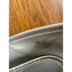 Sam Edelman Loraine Bit Loafer Beige Leather Gold Horsebit Flats Shoes Mens 8.5M thumbnail 3