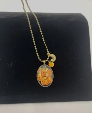 Pumpkin Necklace Halloween‎ Charm Pendant Gold Tone Chain Costume Jewelry thumbnail 1
