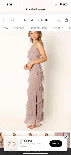 Petal & Pup Maxi Ruffle Dress thumbnail 3