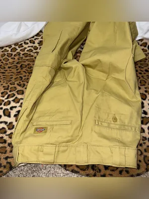 Vintage Dickies Y2K Women's Khaki Cargo Crop Wide Leg Pants thumbnail 6