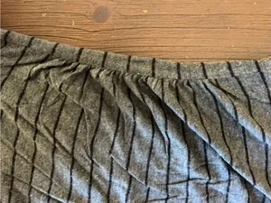 Striped Black & Gray Long-Sleeve Henley Top thumbnail 3