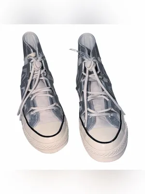 NEW Converse Chuck 70 Mesh High Womens Size 7 Dull Silver Sneakers Shoes A15187C thumbnail 5