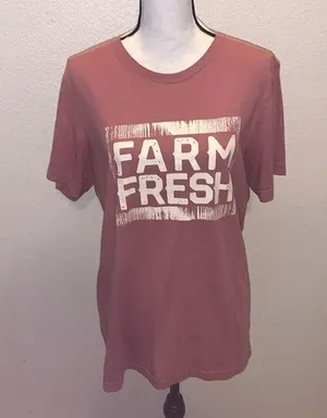 Farm Fresh western cowgirl casual short sleeve shirt thumbnail 1