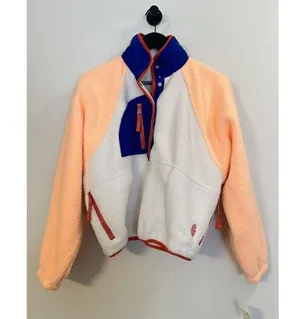 FREE PEOPLE Hit The Slopes Colorblock Pullover Sport Canvas Combo Size X-Small thumbnail 3