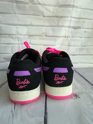 Reebok x Barbie BB 4000 II Women's Black Suede Sneakers thumbnail 4