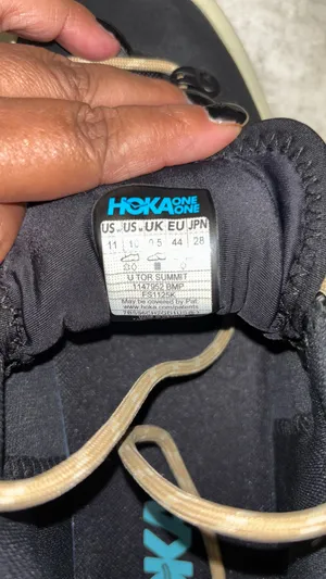 RARE Hoka tour Summit leather rubber zig-zag string up trail ready NURSING-shoes.. thumbnail 7