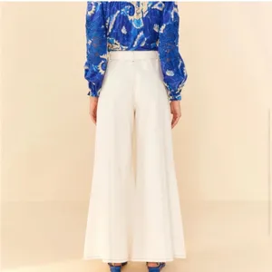 Farm Rio Belted Wide-Leg Twill Pants M thumbnail 9
