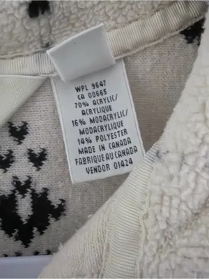 Eddie Bauer 90s Vintage Fleece Pullover Sweater Jacket Snowflake Fair Isle Large thumbnail 4