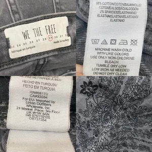FREE PEOPLE We The Free OB737354 Embroidered Girlfriend Jeans Size 29 thumbnail 14