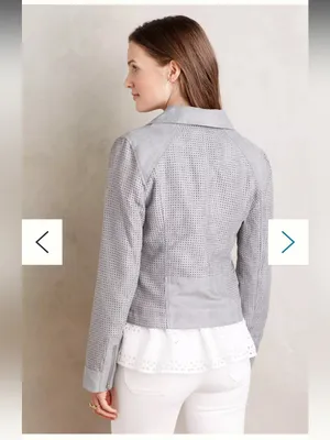 Vegan Suede Moto Jacket Hei Hei Anthropologie Size Medium thumbnail 2