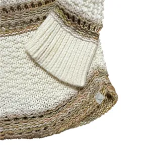 Eddie Bauer Open Chunky‎ Knit Sweater Boho Coastal Chic Pullover Sz L Oversized thumbnail 9