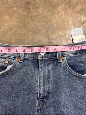Levi's Premium Mid-Length Western Blue Denim Skirt Medium Wash Womens 28 thumbnail 8