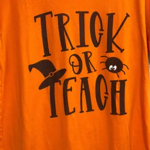 Bella Canvas Medium Halloween Teacher Shirt thumbnail 2