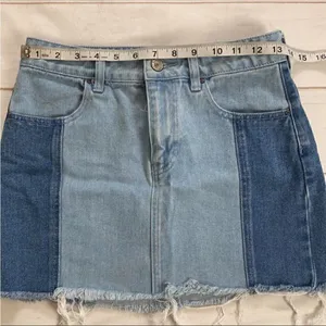 PacSun Patch Work Jean Skirt thumbnail 4