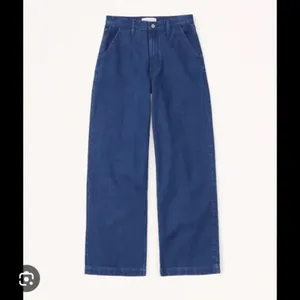 Abercrombie & Fitch Dark Wash Wide Leg Mid Rise Denim Jeans Size 18S NWT thumbnail 2