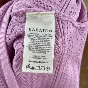 Aritzia Babaton Women's Pink Pointelle Sleeveless Crop Top Size S thumbnail 7