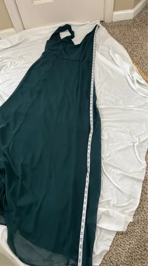 NWT Show Me Your Mumu Emerald Chiffon Maxi Bridesmaid Dress Size XL thumbnail 9