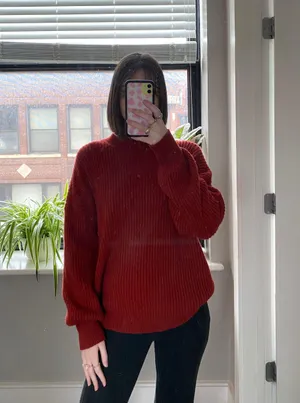 Forever 21 Burnt Orange Sweater thumbnail 1