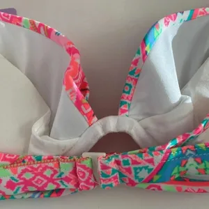 NWT Coco‎ Rave 32 B/C halter push-up bikini top bright ruched thumbnail 5