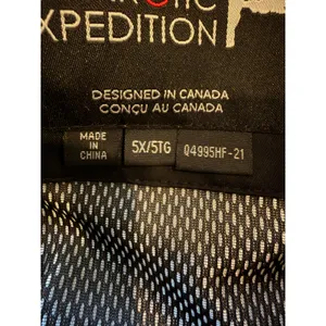 Arctic Expedition Down Puffer Coat Women 5X Black Quilted Faux Fur Parka Winter thumbnail 11