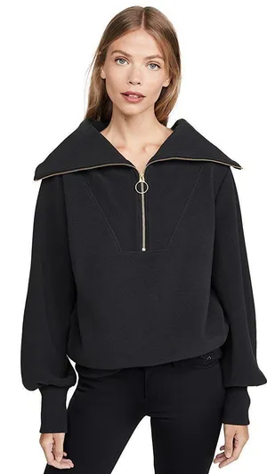 Varley Grey Quarter Zip  thumbnail 1
