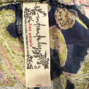 Intimately Free People Sundown Boho Blue Green Paisley Print Bodysuit Blouse S thumbnail 8