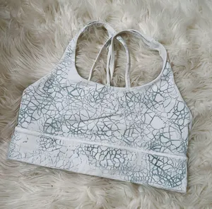 gray and white sports bra thumbnail 1