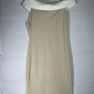 Zesica Ribbed Knit Sweater Midi Dress Off Shoulder Women‎ Xl Beige/Cream New A57 thumbnail 2