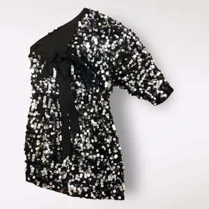 Revolve h:ours Darrell Mini Dress in Black Galaxy‎ Size M thumbnail 3