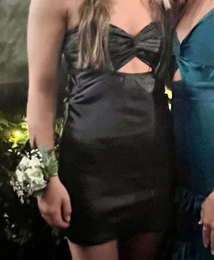 Princess Polly black mini dress thumbnail 4