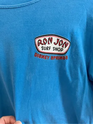 Ron Jon Surf Shop Bright Blue Long Sleeve Tee Disney Springs thumbnail 3