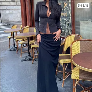 Princess Polly JODIE MAXI SKIRT black thumbnail 3