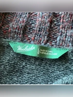 Woolrich Lambswool Cardigan Sweater Large Kendal Creek thumbnail 3