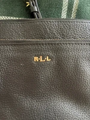 Ralph Lauren Bag Shoulder Black Leather thumbnail 5