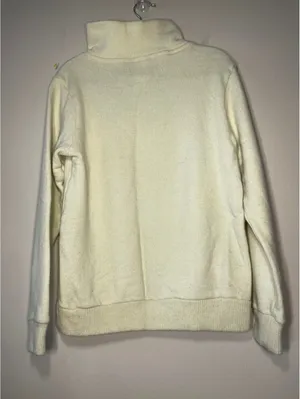 PATAGONIA Woolie Fleece Quarter-Zip Pullover Off-White S thumbnail 2