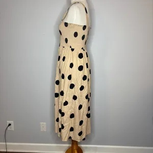 Blu Pepper - Tan Dress w/Black Polka Dots thumbnail 4