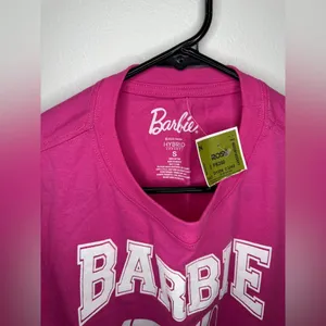 Barbie Pink Varsity Cheer Graphic T-shirt thumbnail 5