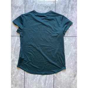 Quince Flowknit Breeze Tee Heather Green Short Sleeve Crew Neck Top LB57601 S thumbnail 7