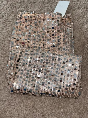 Zara flowy sequin pants. S thumbnail 2