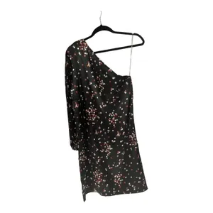 Tracy Negoshian‎ Emma Multicolor Polka Dots Black One Shoulder Long Sleeve Dress thumbnail 2