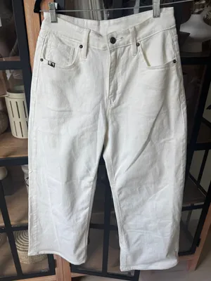 MLB Yankees jeans embroidered barrel wide leg mid rise baggy baseball new york thumbnail 7