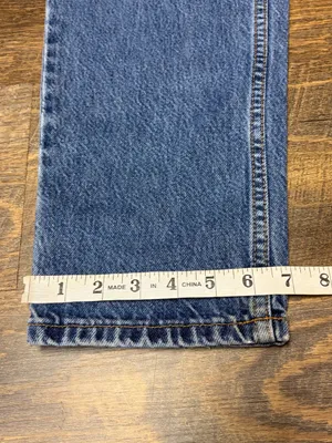 Vintage 90s Levi's 550 Jeans Relaxed Tapered Leg 10 Misses Blue USA Cotton thumbnail 9